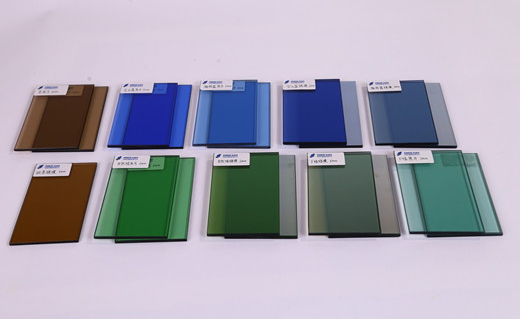 Tinted float glass