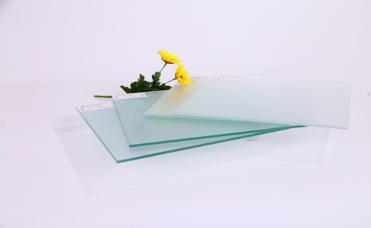 Acid etched glass